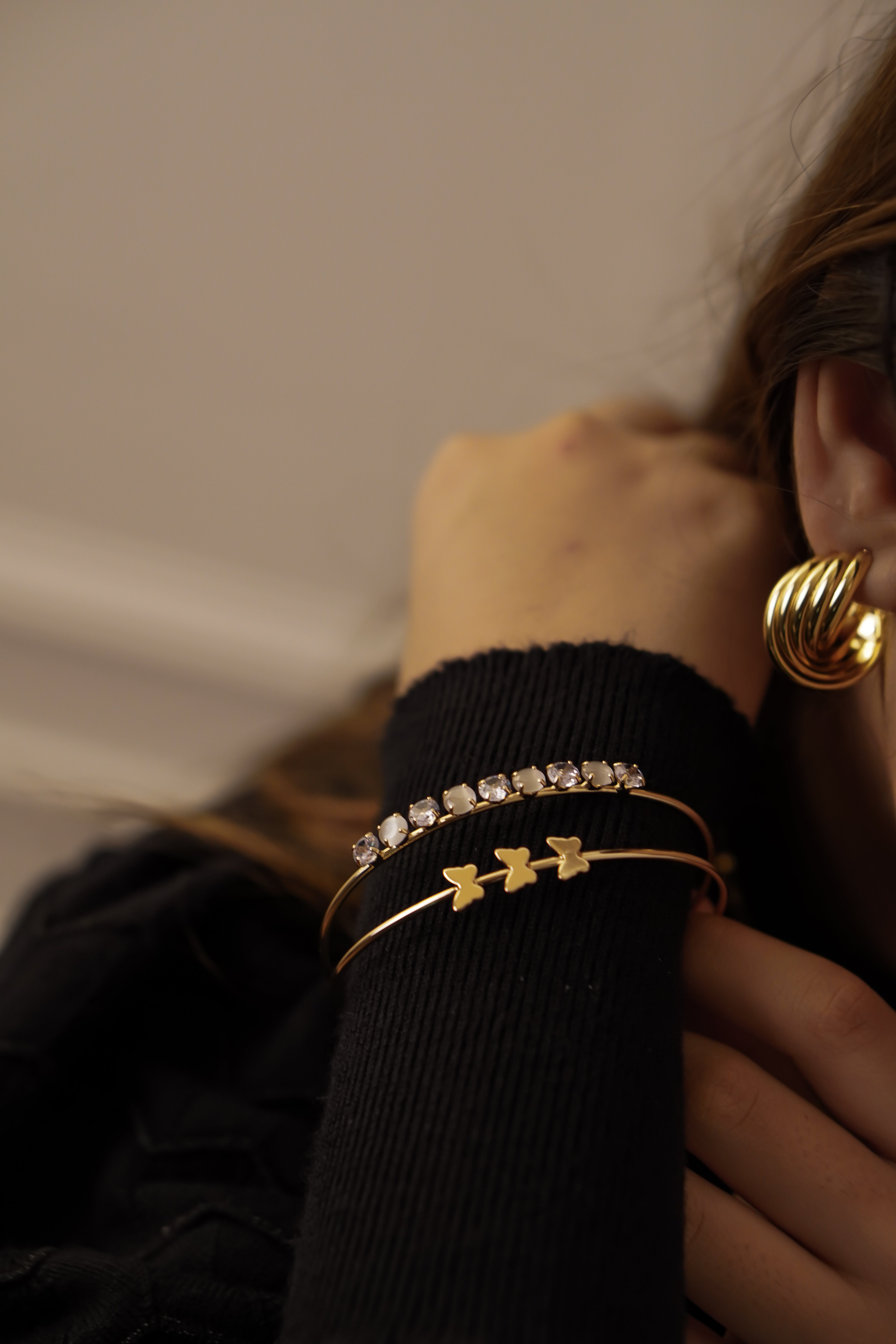 Cara Butterfly Bracelet - Golden